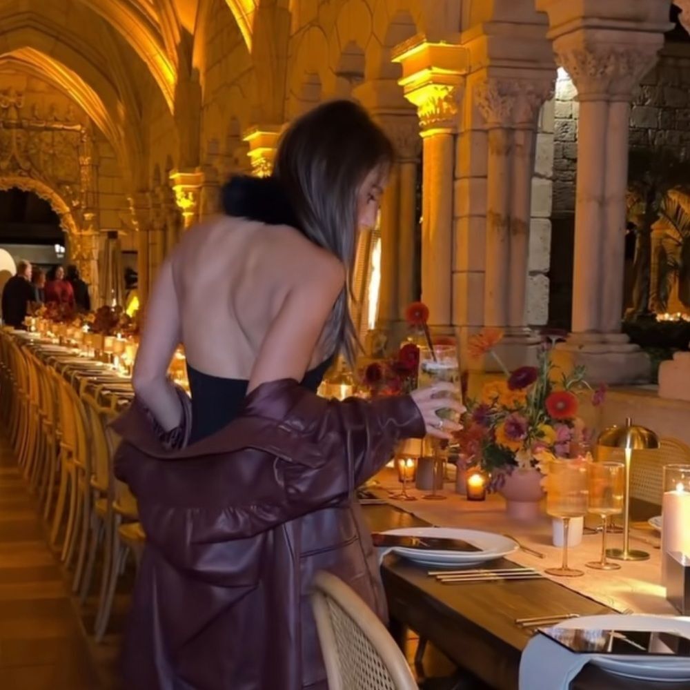 Burgundy faux leather jacket